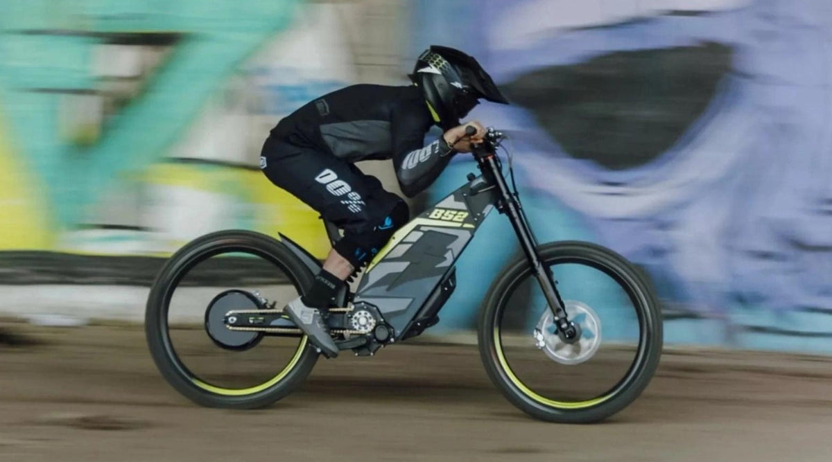electric bicycle fast Macfox X1S Youth Bike | 20"x4" Fat Tire Ebike, Peak 750W, 20MPH Max Speed front suspension How Fast Do Electric Bikes