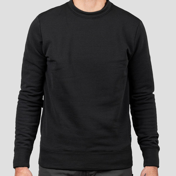Men's Decadent Merino Pullover - Obsidian