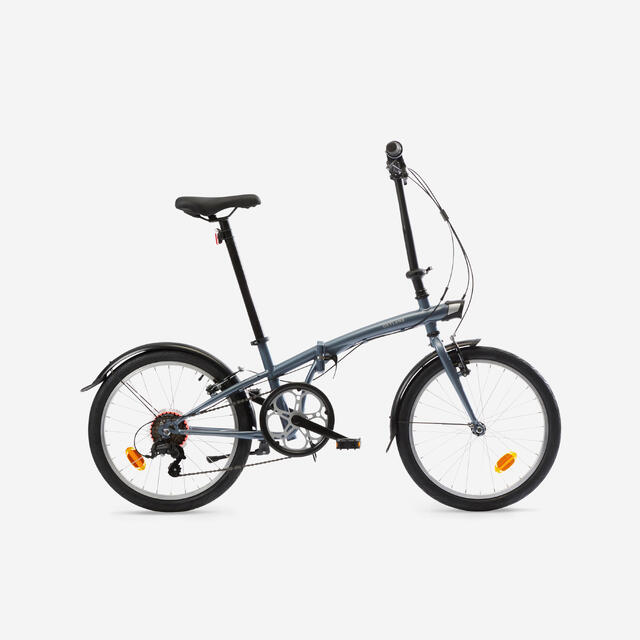 BTWIN Tilt 120 folding bike grey Velorution