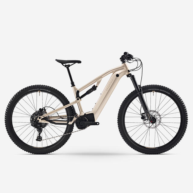 ROCKRIDER 29" 500 Wh Electric Touring Mountain Bike E-EXPL 520 S - Sand