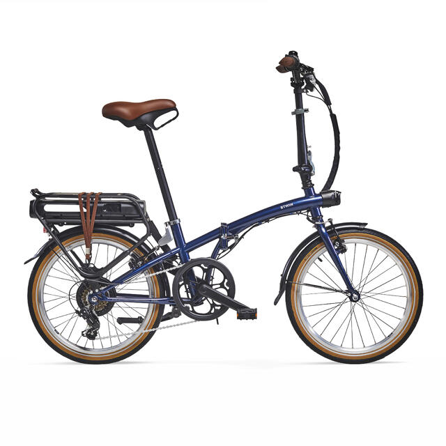 BTWIN Electric Folding Bike E-Fold 500 - Green