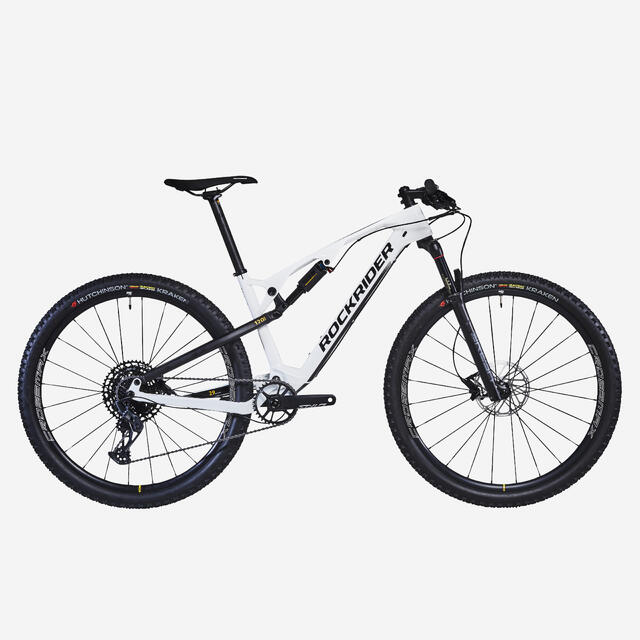 ROCKRIDER Mountain Bike XC 900 S Carbon & Aluminium Frame - White
