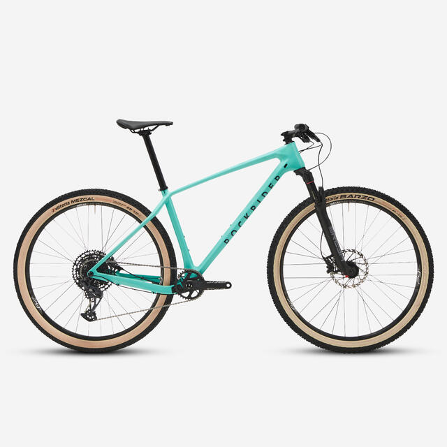 ROCKRIDER Cross Country Mountain Bike Race 740 Carbon Frame - Green