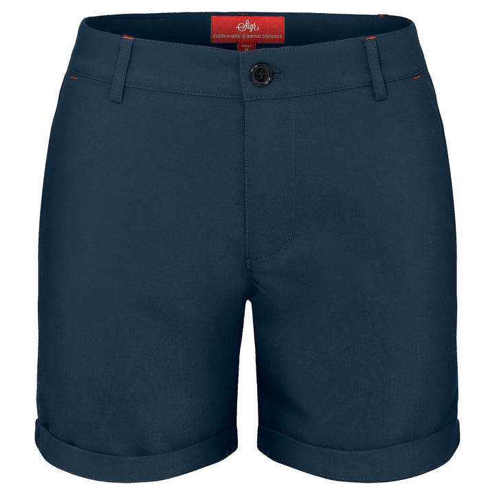 Cycling Chino Shorts in Petrol Blue for Women