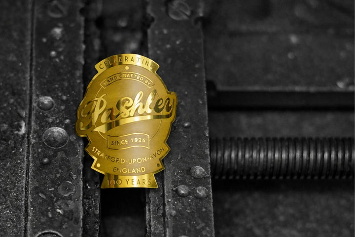 A classic Pashley bicycle frame being hand-built in the Stratford-upon-Avon factory workshop