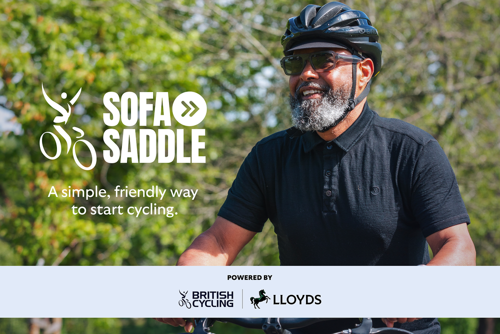 Sofa to Saddle — a simple, friendly way to start cycling. Powered by British Cycling and Lloyds