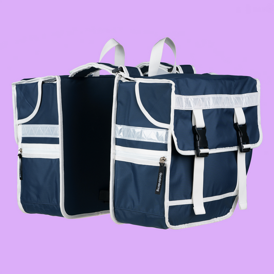 Double Pannier bag Navy Eco
