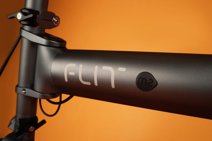 FLIT M2 frame detail with the M2 badge. Image credit: FLIT
