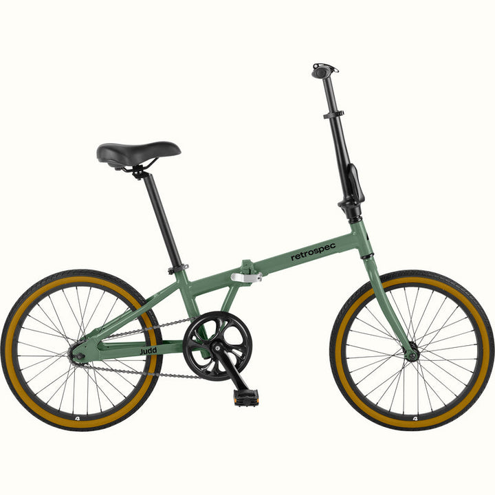 Retrospec Judd folding bike, single-speed, folded