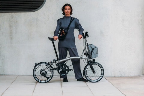 Brompton Electric T Line titanium folding e-bike