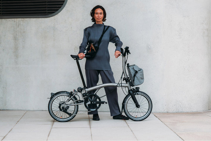 Brompton Electric T Line titanium folding e-bike