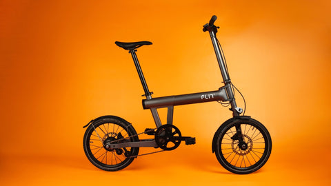 FLIT M2 folding e-bike, unfolded, side profile. Image credit: FLIT