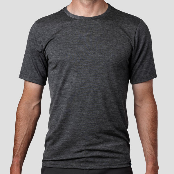 Men's Merino Tech Shirt - Charcoal
