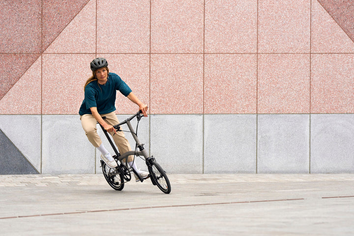 Brompton T Line single-speed titanium folding bike