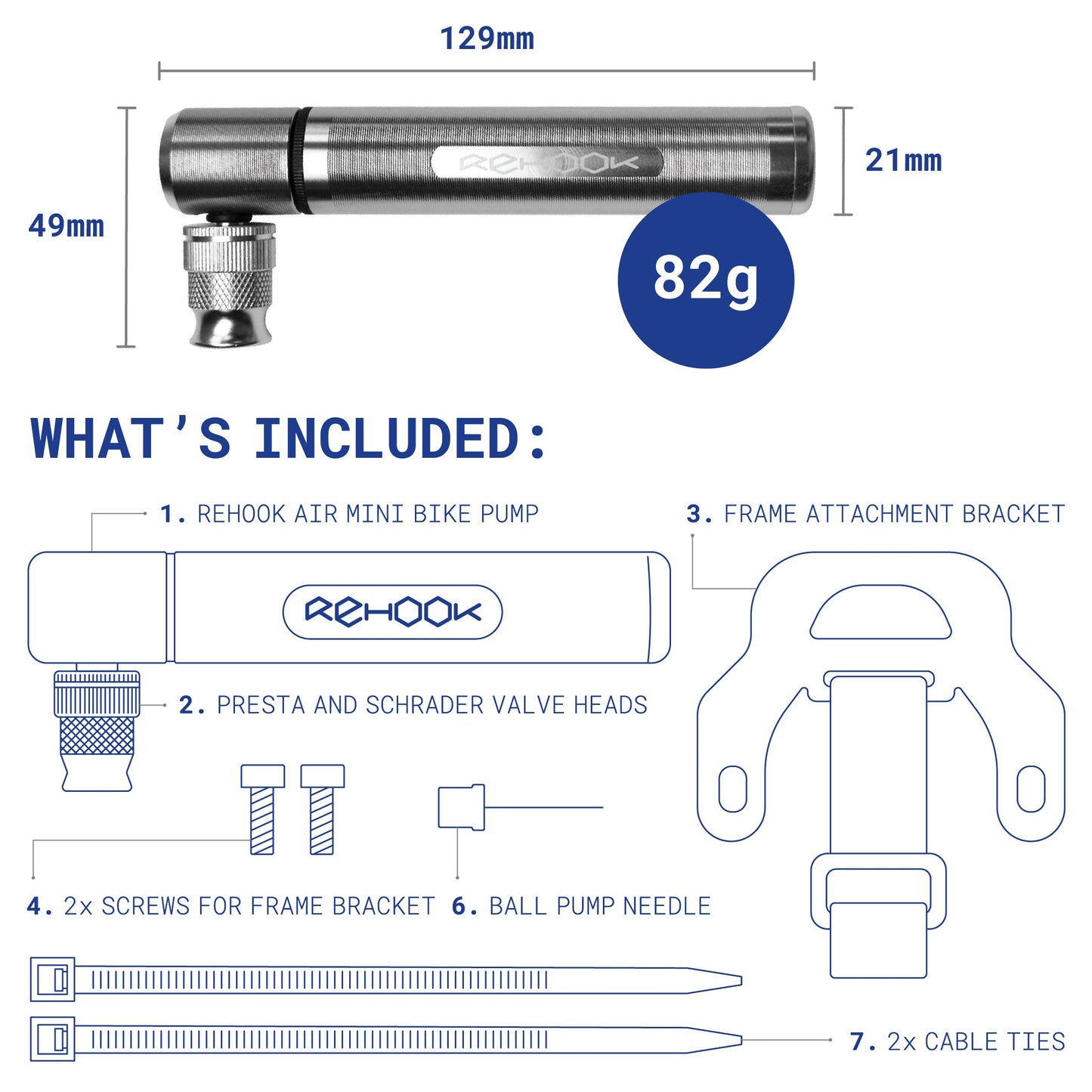 Rehook AIR Mini Bike Pump