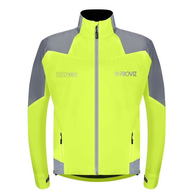 Men's Cycling Reflective Waterproof Yellow Jacket