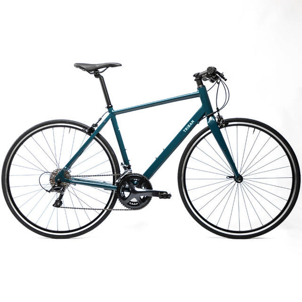 TRIBAN Women's road bike flat bar triban rc 500 - petrol blue