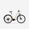 ROCKRIDER Low Frame Mid-Drive Motor Electric Hybrid Bike E-ACTV 500 - Beige