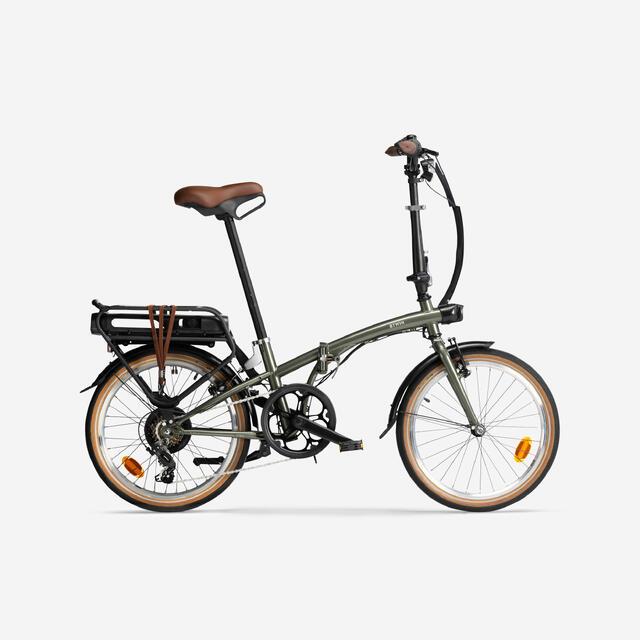 BTWIN Electric Folding Bike E-Fold 500 - Green