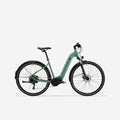 ROCKRIDER Low Frame Mid-Drive Motor Electric Hybrid Bike E-ACTV 500 - Beige